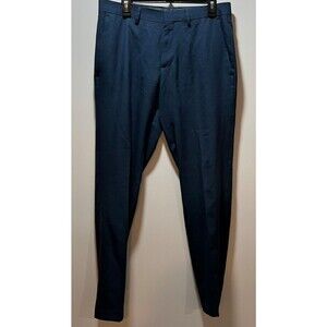 Kenneth Cole Reaction Men's Navy Slim Fit  Pants 32 x 30 Minimal Normcore